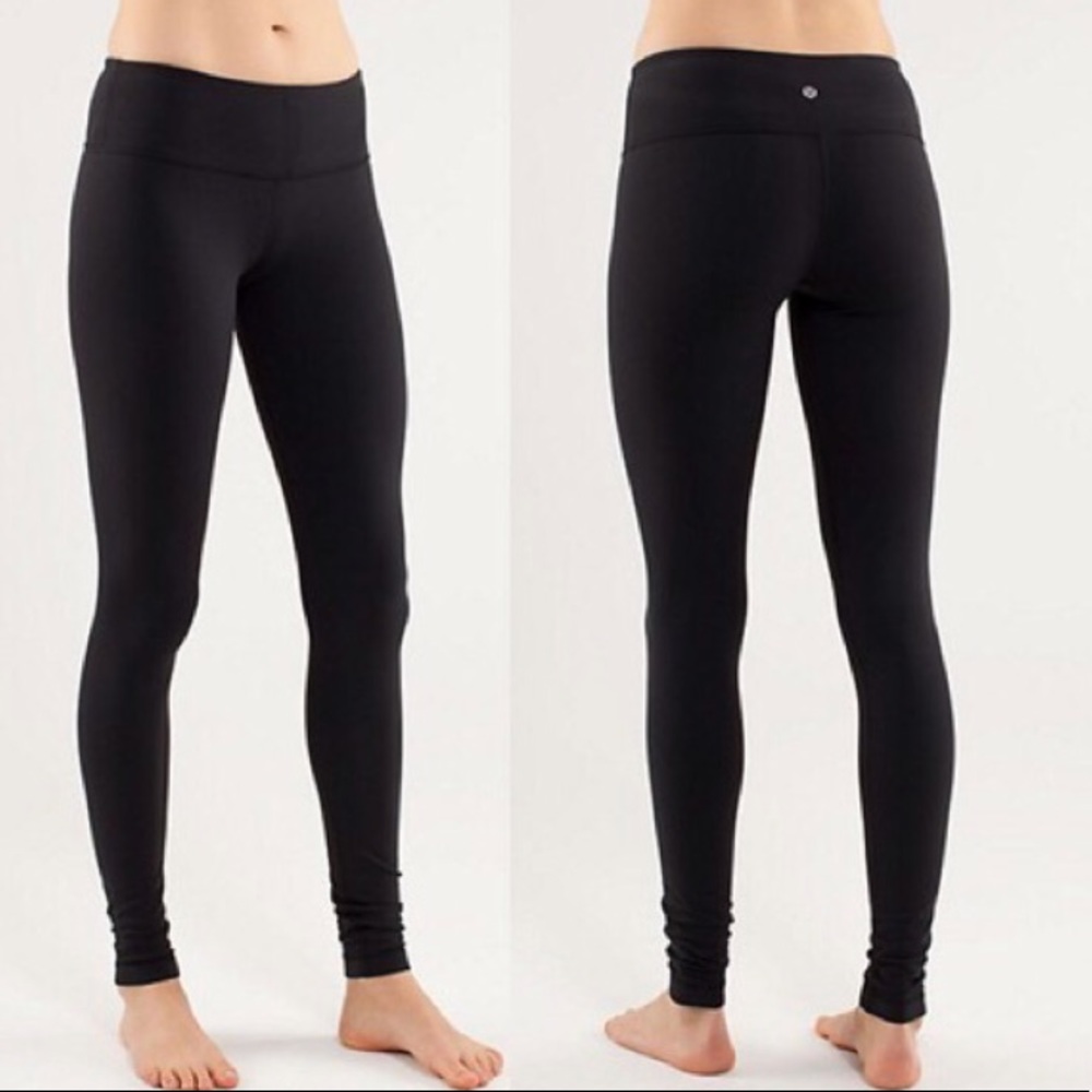 Lululemon Black Leggings with Ruffles